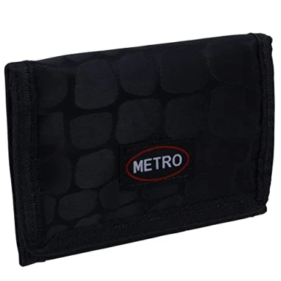 Image of Red X Mens Boys Trifold Sports Card Coin Wallet Reptile (Black)