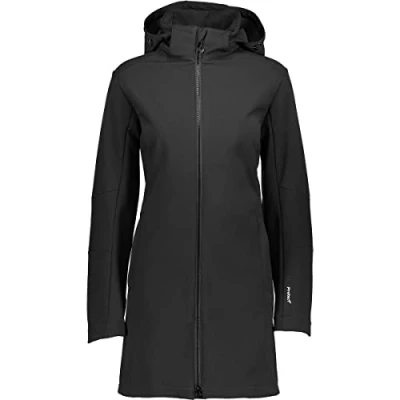 Image of CMP Woman Parka ZIP HOOD Soft shell jacket, Women&#039;s, Size: 8, Nero