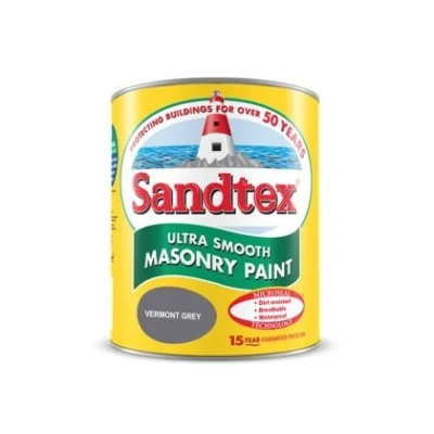 Image of Sandtex 150ml Tester Pot Vermont Grey Ultra Smooth Masonry Paint