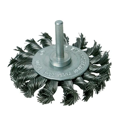 Image of Silverline Rotary Steel Twist Knot Wheel 75mm
