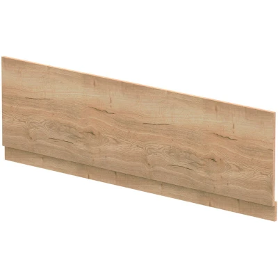 Image of Hudson Reed MPC1807 Juno Modern Bathroom 1800mm Straight Bath Front Panel and Plinth, 560 x 1795 36mm, Autumn Oak