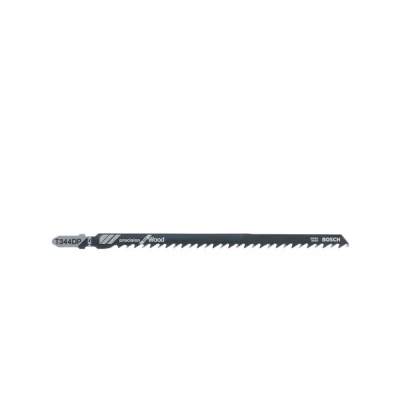 Image of Bosch 5x PRO Wood Precise T344DP Jigsaw Blade (for Construction wood, Softwood, Length 152 mm, Professional Accessory Jigsaw)