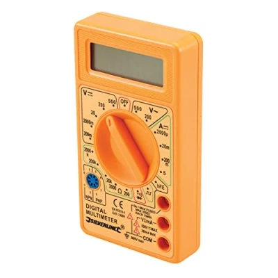 Image of Silverline Digital Multimeter AC &amp; DC (589681), Yellow