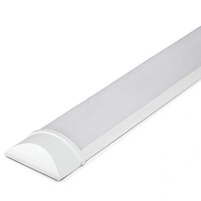 Image of LED Batten Lights 4000k Natural White, IP20 Fluorescent Strip Light Fitting for Ceiling of Home &amp; Office, Workshop Garage Lighting (4ft 120cm)