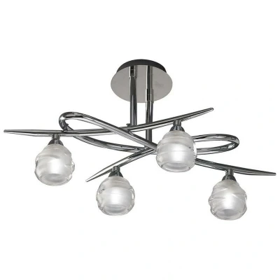 Image of Loop Ceiling 4 Light G9 ECO, Polished Chrome