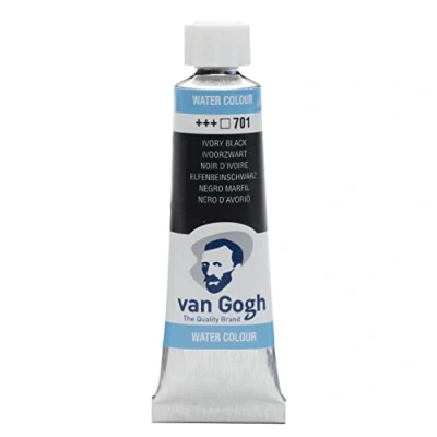 Image of Van Gogh WASSERFARBE IVORY BLACK 10 ML.TÜP