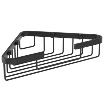 Image of Ideal Standard Corner Soap Basket, Brass, Silk Black