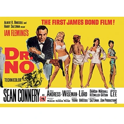 Image of Pyramid International James Bond Doctor No Yellow, Small Canvas,Multi colour,30.00 x 40.00 cms
