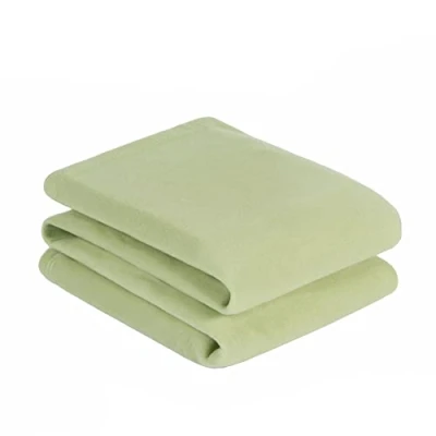 Image of Dreamscene Warm Polar Fleece Throw Over Super Soft Luxury Sofa Bed Garden Blanket, Sage Green 120 x 150 cm
