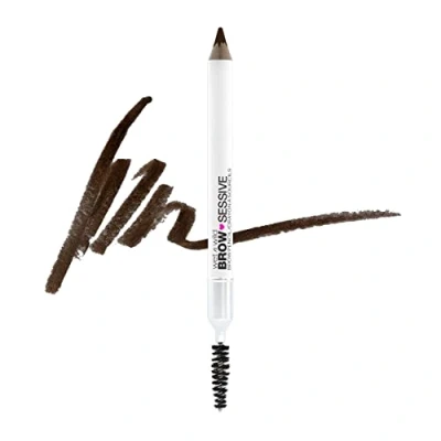 Image of Wet n Wild, Brow Sessive Pencil, Dual Ended Eyebrow Pencil with Spoolie Brush for Thin and Thick Eyebrows, Natural Look Formula, Buildable Color Definition, Dark Brown