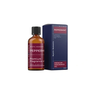 Image of Mystic Moments Peppermint Fragrance Oil 100ml Perfect for Soaps, Candles, Bath Bombs, Burners, Diffusers and Skin &amp; Hair Care Items