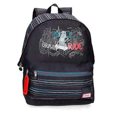Image of Enso Wall Ride Laptop Backpack Adaptable to trolley Black 32x44x17 cms Polyester 15,6&quot; 22.78L