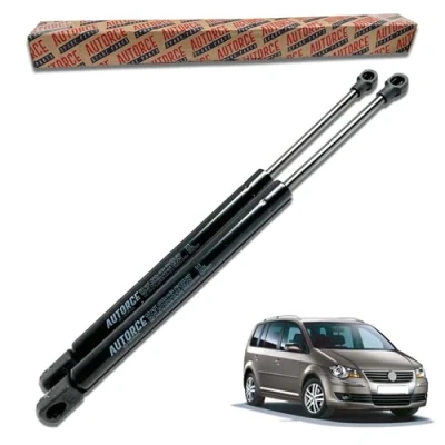 Image of 2 Pcs Rear Tailgate Boot Gas Struts Intended For VW Touran MPV 1T1 1T2 2003 2010 Lift Support Shock Absorber System 770 (N) 505 MM 1T0827550C AUTORCE