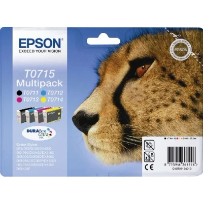 Image of Epson T0715 C13T07154020 Original Ink Cartridge Multipack Black/Cyan/Magenta/Yellow