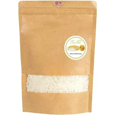 Image of TooGet Pure White Beeswax Pellets, Natural Beads, Pastilles Premium Quality, Cosmetic Grade 32 OZ