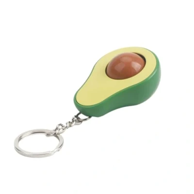 Image of xbiez Avocado Keychain Portable Stress Relief Toy Massage Bead Plastic Material Keyring for Backpacks