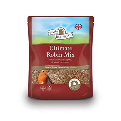 Image of Walter Harrison&#039;s Ultimate Robin Mix Wild Bird Food for Garden Birds Nutritious Seed 2kg