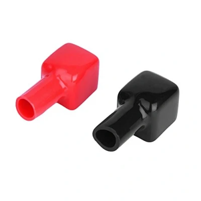 Image of motorcycle car m6 leisure Positive Battery Terminal connector cover Covers, Pair of Covers Red &amp; Black and Negative 192681 192682