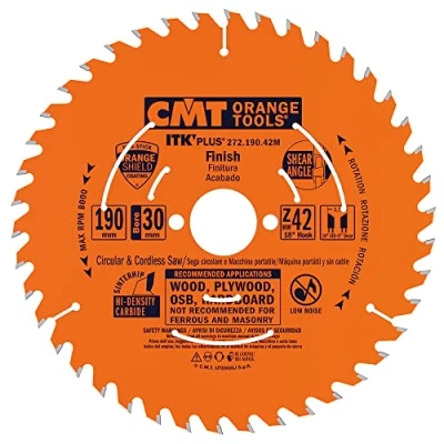 Image of CMT 272.184.40H ITK Plus Finish Saw Blade HW 187X1.7X20(+16+15.87) Z=40 ATB+Shear