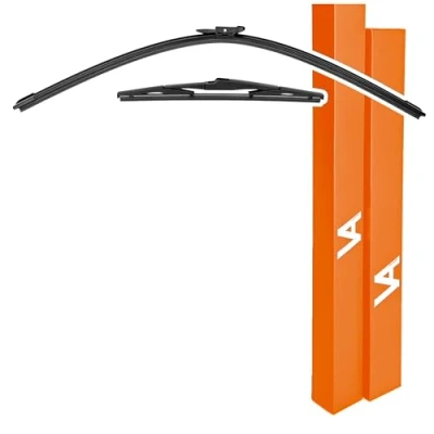 Image of VIA ALBION® Wiper Blades for PEUGEOT 108, TOYOTA AYGO Mk2* (2015* onwards) All Weather Front &amp; Rear Wipers Set