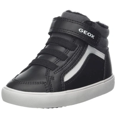 Image of Geox Baby B Gisli Boy F Sneaker, Black Dk Grey, 3.5 UK Child
