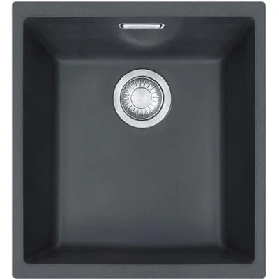 Image of Franke Sirius SID110 34CB 1.0 Bowl Tectonite Undermount Black Kitchen Sink