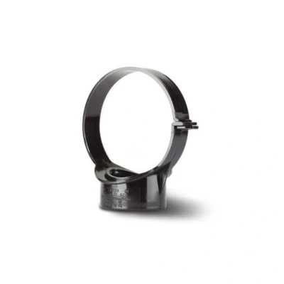 Image of Polypipe Black Soil 110mm Strap BOSS Left Side Fitting PSG70