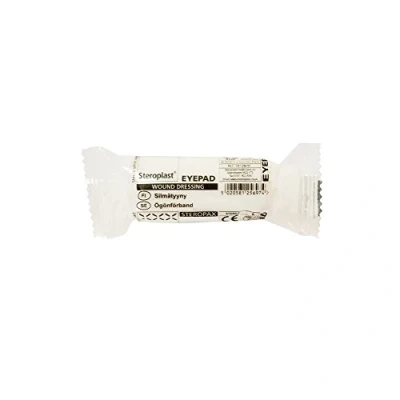 Image of Steroplast EA309 Sterile First Aid Eye Pad Dressing, 7 cm L x 6 W (Pack of 12)