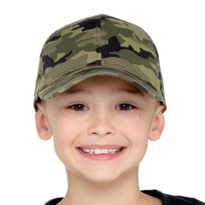 Image of KAV Kids Baseball Cap Adjustable Hat for Boys and Girls Sun Protection Outdoor Activities Unisex Youth Sports Hat, Running Camo Print
