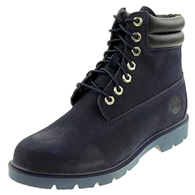 Image of Timberland Men&#039;s 6 Inch WR Basic Fashion Boots, Black Nubuck, 10.5 UK