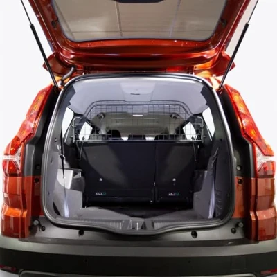 Image of Travall Dog Guard compatible with Dacia Jogger (2021 Current) Vehicle Specific Boot Tailored Fit Luggage Pet Barrier Separator Heavy Duty Powder Coated Steel