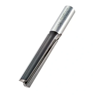 Image of Trend Trade Straight Two Flute Router Cutter Bit, 1/2 Inch Shank, 12.7mm Cut Diameter, Tungsten Carbide Tipped, TR18X1/2TC
