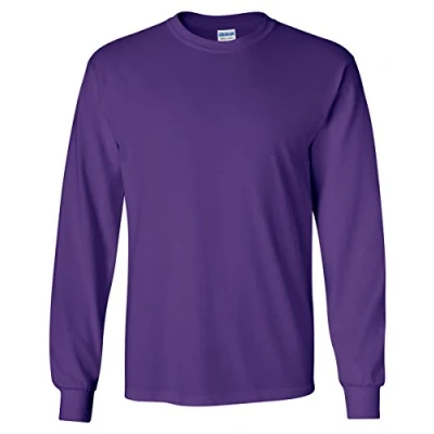 Image of GILDAN Ultra Cotton 100% Long Sleeve T Shirt. G2400 Irish Green