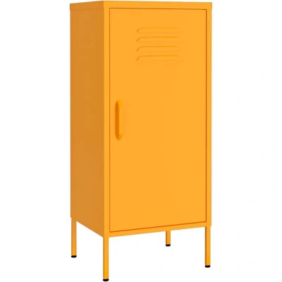 Image of vidaXL Storage Cabinet Mustard Yellow 42.5x35x101.5 cm Steel