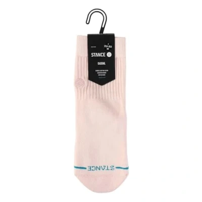 Image of Stance Icon Quarter Socks, Pink, Small