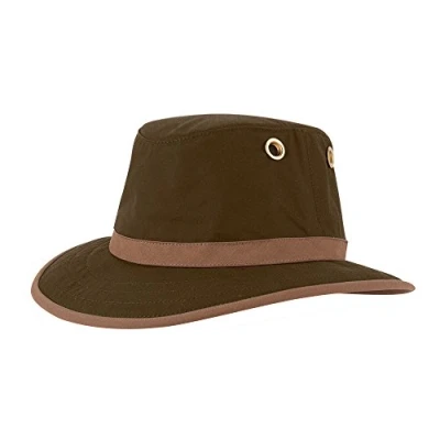Image of Tilley TWC7 Outback Waxed Hiking Hat, Olive, 56cm