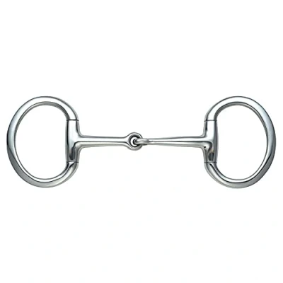 Image of Shires Flat Ring Jointed Eggbutt 4.5&quot;