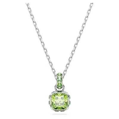 Image of Swarovski Birthston PEND AUG Pendant Necklace, Women&#039;s, Size: One Size, Green