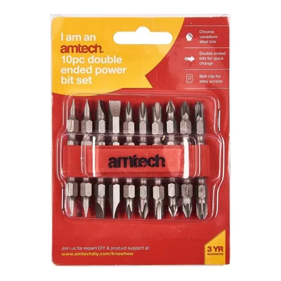 Image of Amtech L2600 10 Piece Double Ended Power bit Set