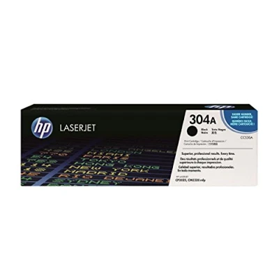 Image of HP 304A black original LaserJet toner cartridge (CC530A)