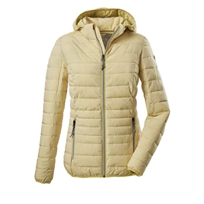 Image of G.I.G.A. DX Women&#039;s Uyaka Stripe Casual Functional Jacket in Down Look with Zip Off Hood