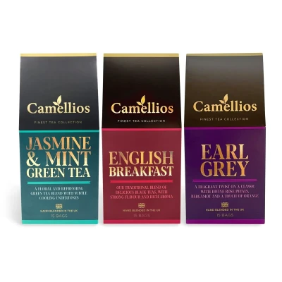 Image of Specialty Tea Selection, 3 Classic Teas, Camellios (3 Pack, 15 Bags Each)