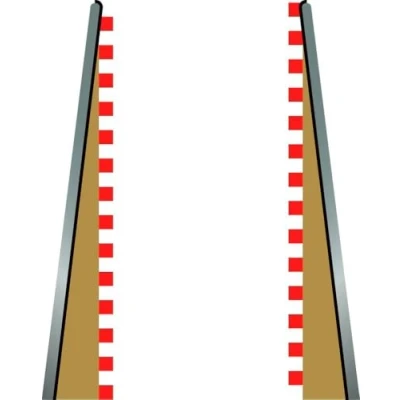 Image of Scalextric C8233 Lead In Out Border Barrier 1:32 Scale Accessory