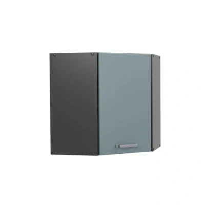 Image of Vicco Corner wall cabinet Raul, Blue Grey/Anthracite, 57 cm
