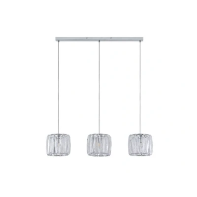 Image of Lindby Sofia linear light three bulb, clear/chrome
