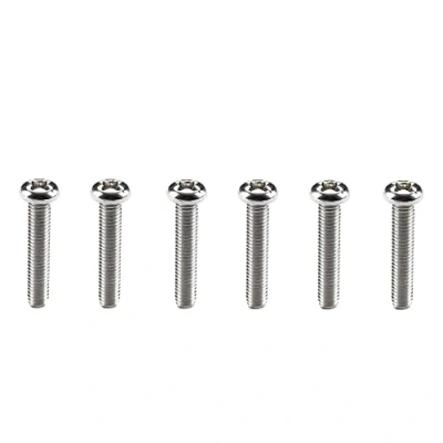 Image of Musiclily Pro Metric M3X16mm Stainless Steel Saddle Intonation Screws for Import Strat Style Electric Guitar Tremolo Bridge,Original Color (Set of 6)
