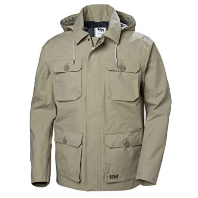 Image of Helly Hansen Mens Kobe Field Jacket in Sand Cream Size Large