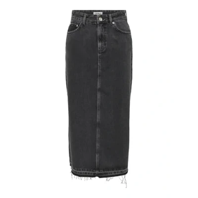 Image of ONLY Onlnelia Skirt Denim skirt, Women&#039;s, Size: Large, Washed black