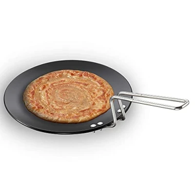 Image of HAWKINS Futura Hard Anodized Concave Griddle Tava, 11 Inch Diameter
