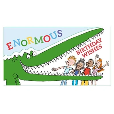 Image of Roald Dahl Enormous Crocodile landscape Birthday Card,Multi Colour